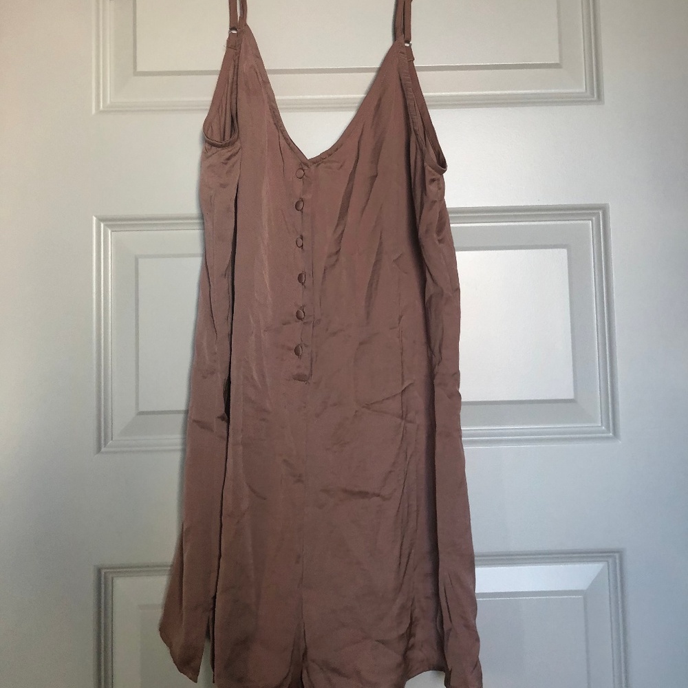 Button up Satin Dress